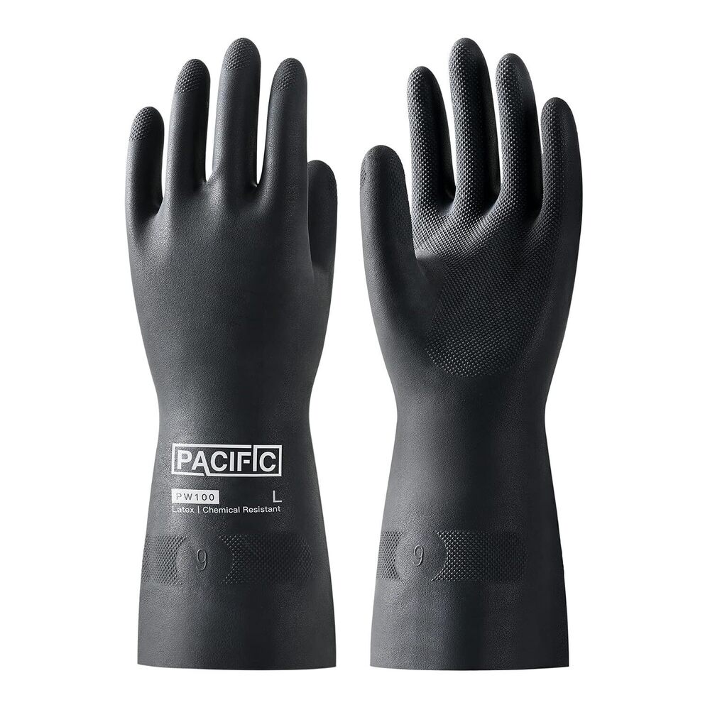 Chemical Resistant Gloves, Heavy Duty Industrial Rubber Gloves